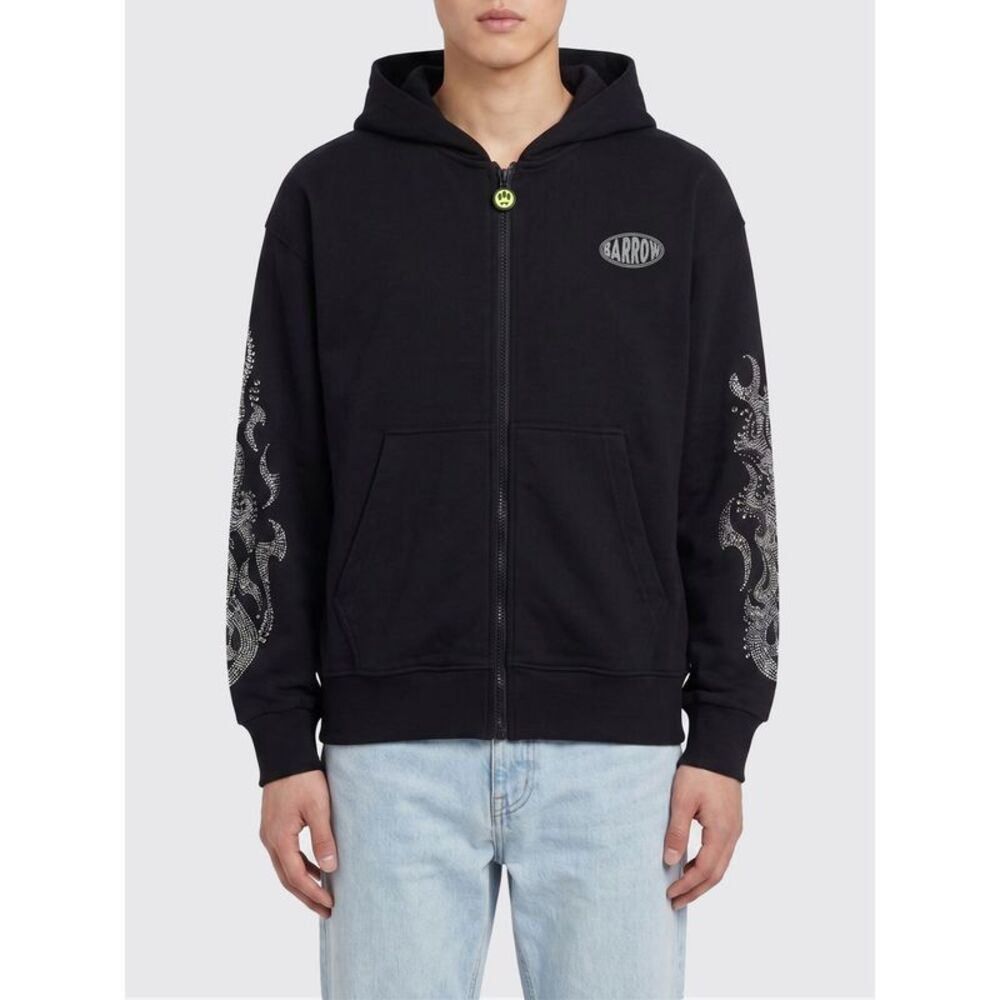 Barrow Men Logo Cotton Hoodie Barrow